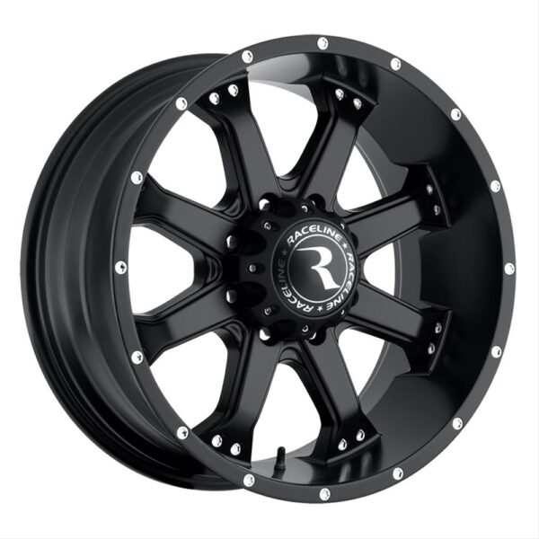 Raceline Wheel Assault Black 17×9″