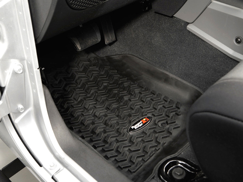 SET TAPPETINI ANTERIORI IN GOMMA NERI